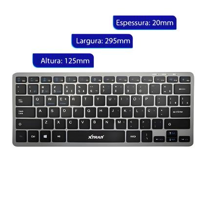 Imagem de Teclado e mouse Bluetooth recarregável compatível com Galaxy Tab A8