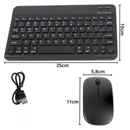 Imagem de Teclado E Mouse Para Tablets Com Conexão Bluetooth