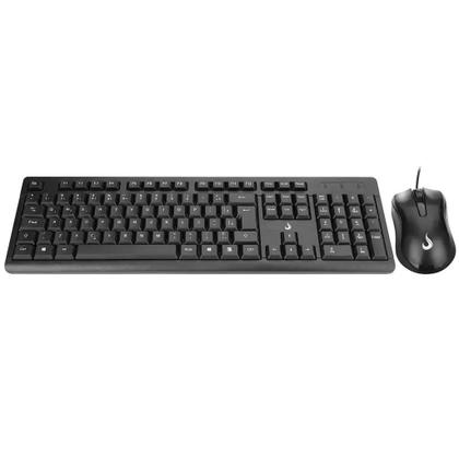 Imagem de Teclado e mouse rise mode office of 01, usb, abnt, com teclado numérico, preto - rm-tm-01-fb