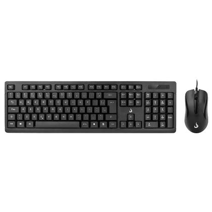 Imagem de Teclado e Mouse Rise Mode Office OF 01, USB, ABNT2, Preto - RM-TM-01-FB
