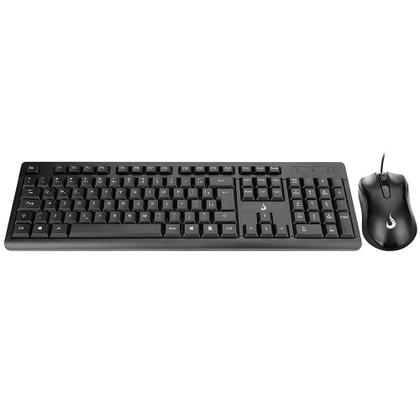 Imagem de Teclado e Mouse Rise Mode Office OF 01, USB, ABNT2, Preto - RM-TM-01-FB