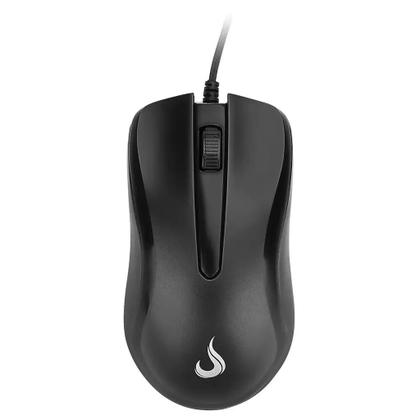 Imagem de Teclado e mouse rise mode office of 02 usb, abnt, com teclado numérico, preto - rm-tm-02-fb