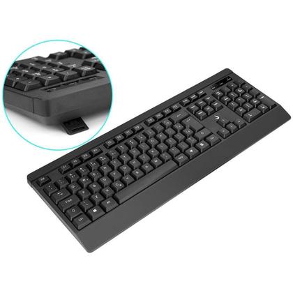 Imagem de Teclado e Mouse Rise Mode Office OF 02, USB, ABNT2, Preto - RM-TM-02-FB