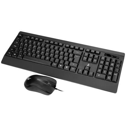 Imagem de Teclado e Mouse Rise Mode Office OF 02, USB, ABNT2, Preto - RM-TM-02-FB