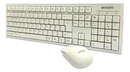 Imagem de Teclado e Mouse Sem Fio Branco