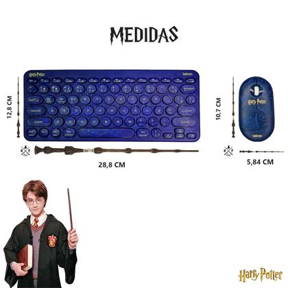 Imagem de Teclado e Mouse sem Fio edição Limitada Harry Potter conesxão USB, Bluetooth e Wireless