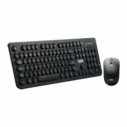 Imagem de Teclado e mouse sem fio pop+ tm410 preto oex