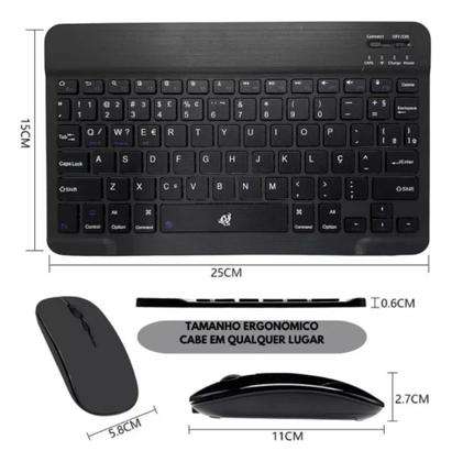 Imagem de Teclado E Mouse Ultra Fino Portátil Bluetooth Tx2382-xf