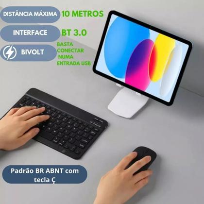 Imagem de Teclado E Mouse Ultra Fino Portátil Bluetooth Tx2382-xf