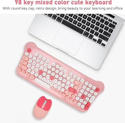 Imagem de Teclado E Mouse Wireless Colorido Sem Fio Para Notebook Samsung Book Pro