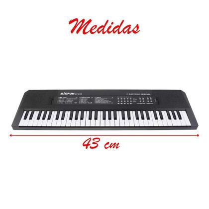 Teclado Eletrônico 61 Teclas Com Microfone Bigfun BF-6138 - Gici