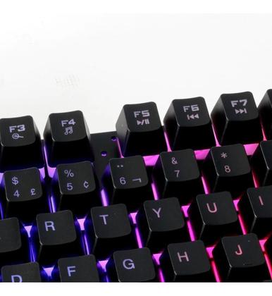 Imagem de Teclado Exbom Rgb Gamer Semi Mecânico Led Profissional