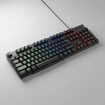 Imagem de Teclado Exbom Rgb Gamer Semi Mecânico Led Profissional