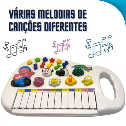Imagem de Teclado Fazendinha Infantil Brinquedo Criativo Brinquedo Para Menina Pronto Estoque