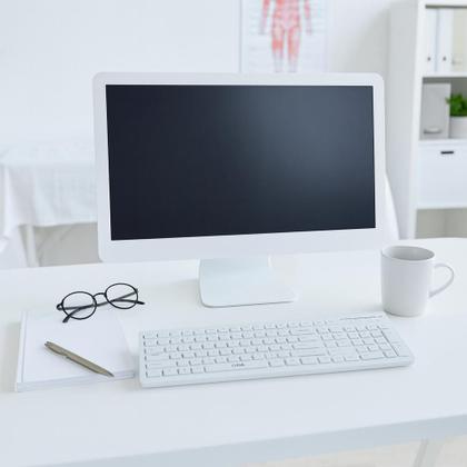 Imagem de Teclado Flat Com Fio Tc300 Branco Abnt2 Oex tipo notebook