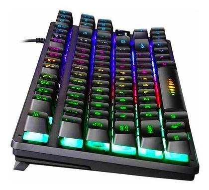 Imagem de Teclado Gamer Aoas M-880 Qwerty Inglês Us Cor Preto Com Luz Rgb