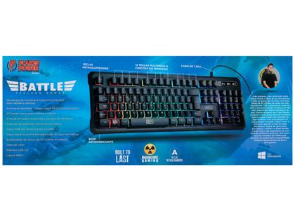 Imagem de Teclado Gamer ELG Battle USB ABNT - Preto