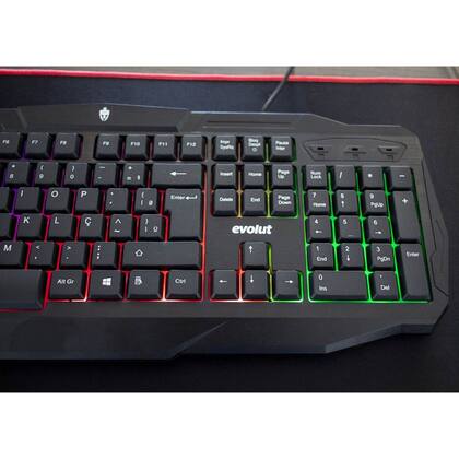 Imagem de Teclado Gamer Evolut Eg207 Eg-207 Ranger Led Rainbow