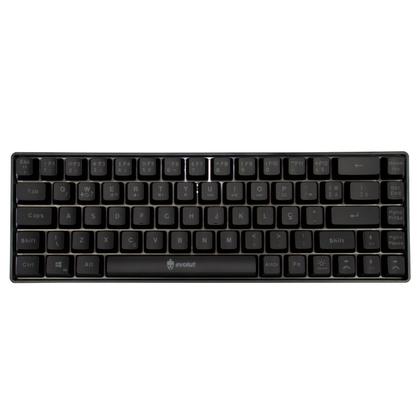 Imagem de Teclado Gamer Evolut Fay, Layout 60%, ABNT2, Led Rainbow, Teclas Multimídia - EG-211