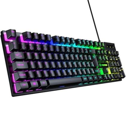 Imagem de Teclado Gamer Fortrek Fearless 100 Fullsized Preto