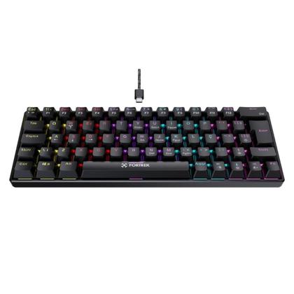 Imagem de Teclado Gamer Fortrek Gravity 65 Mecânico Compact Switch Red USB Preto - 82997
