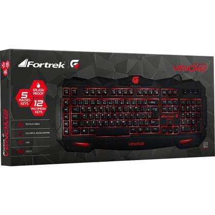 Teclado Gamer Fortrek Venom 2, LED, ABNT2 - GK705 - Teclado Gamer