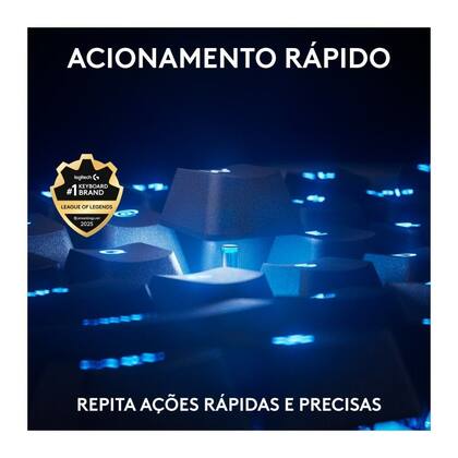Imagem de Teclado Gamer Logitech G PRO X TKL RAPID, Switches Magnético-analógicos, Modo Rapid Trigger, Layout US, Preto - 920-013131