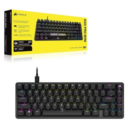 Imagem de Teclado Gamer Mecânico Corsair K65 Pro Mini Rgb Preto Opx (Us) - CH-91A401A-NA