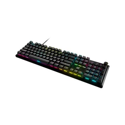 Imagem de Teclado Gamer Mecânico Corsair K70 Core RGB, Teclas lineares Vermelho, USB 3.0, Preto - CH-910971E-NA