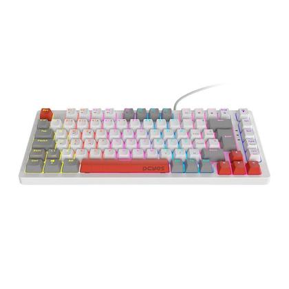 Imagem de Teclado Gamer Mecânico PCYES Kirin 75%, Switch Azul, Led Rainbow, USB, ABNT2, Fantasma Branco - PTKRWG75BL