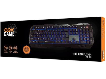 Imagem de Teclado Gamer Multimídia USB Fusion TC204 - OEX