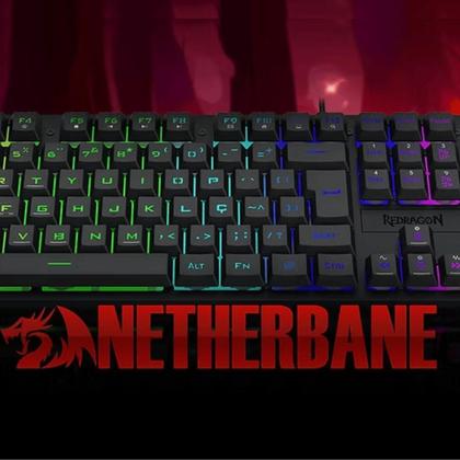 Imagem de Teclado Gamer Netherbane Rgb Membrana Ant-Ghost K521-R