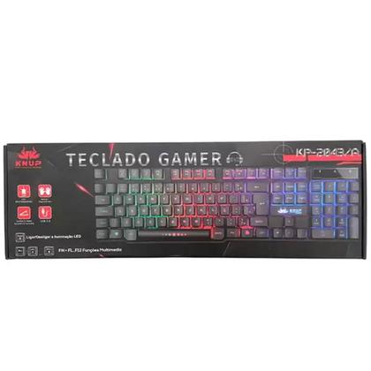 Teclado Gamer Pro Madset Com Led RGB Anti-Ghosting Semi-Mecânico