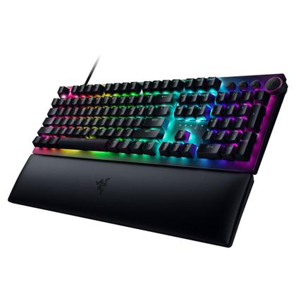 Imagem de Teclado Gamer Razer Huntsman V2, Chroma RGB, Switch Óptico Razer, com Apoio de Pulso, Preto