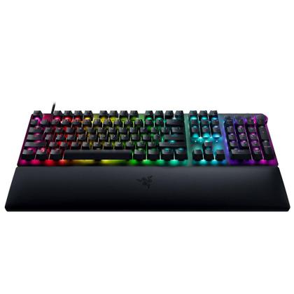 Imagem de Teclado Gamer Razer Huntsman V2, Chroma RGB, Switch Óptico Razer, com Apoio de Pulso, Preto