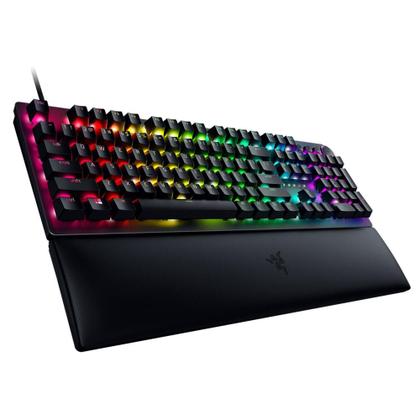 Imagem de Teclado Gamer Razer Huntsman V2, Chroma RGB, Switch Óptico Razer, com Apoio de Pulso, Preto