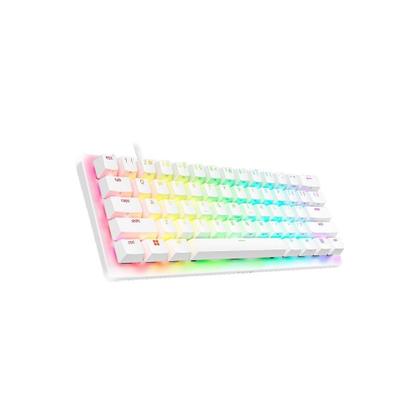 Imagem de Teclado Gamer Razer Huntsman V3 Pro Mini, Chroma RGB, Switch Óptico Analógico de 2ª geração, Anti-ghosting, US, Branco