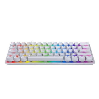 Imagem de Teclado Gamer Razer Óptico-Mecânico Huntsman Mini, Mercury White, Chroma, Switch Red, US