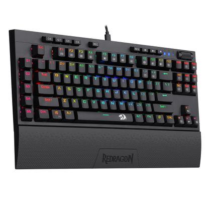 Imagem de Teclado Gamer Redragon Broadsword Pro RGB Mecânico ABNT2 Switch Blue K588RGB-Pro