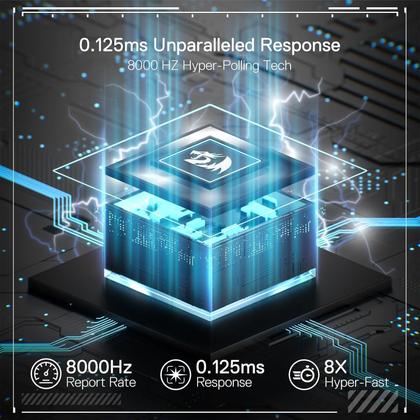 Imagem de Teclado Gamer Redragon K617 Rapid Trigger - 61 Teclas com Fio