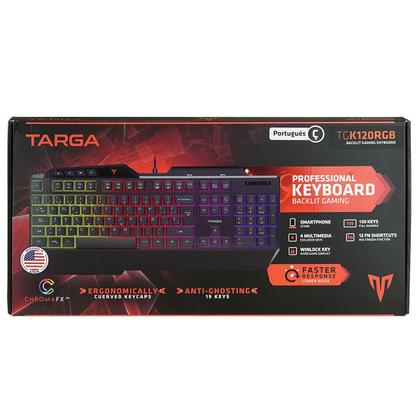 Imagem de Teclado Gamer Rgb Com Teclas Antighosting Conexão USB Apoio Para Smartphone Abnt2 Teclas Multimidia