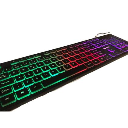 Imagem de Teclado Gamer Rgb Led Teclas De Chocolate Para Computador
