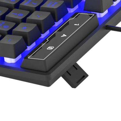 Imagem de Teclado gamer rgb membrana com fio eg206 hawke evolut usb
