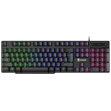 Imagem de Teclado gamer rgb membrana com fio eg206 hawke evolut usb