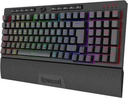 Imagem de Teclado Gamer Sem Fio Redragon Shiva Pro 98 RGB Membrana ABNT2 Preto K515RGB-PRO