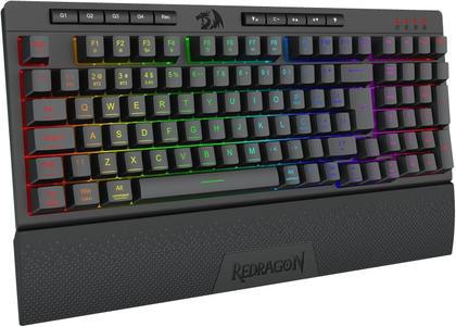Imagem de Teclado Gamer Sem Fio Redragon Shiva Pro 98 RGB Membrana ABNT2 Preto K515RGB-PRO