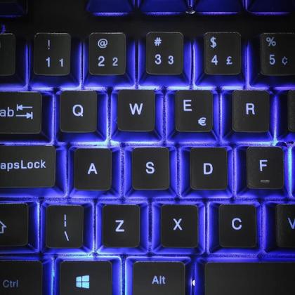 Imagem de Teclado Gamer Semi Mecânico Multimídia Led Rgb Antighosting Usb para Pc