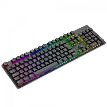 Imagem de Teclado Gamer T-Dagger Echo, RGB, Membrana, Full Size, ABNT2, Preto