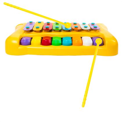 Imagem de Teclado Infantil Piano Musical Brinquedo Bebê Xilofone Sons 1 ano