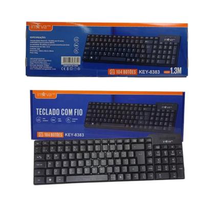 Imagem de Teclado Inova Qwerty Com Fio Modelo Key-8383